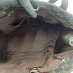 Loewe Repeat Anagram All Over Pattern Leather Tote Shoulder Bag Gray — view 9