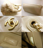 Chanel in the Mix 2-Way Bag Leather Shoulder Beige — view 5