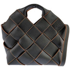 Loewe Woven Basket 2-Way Handbag Black