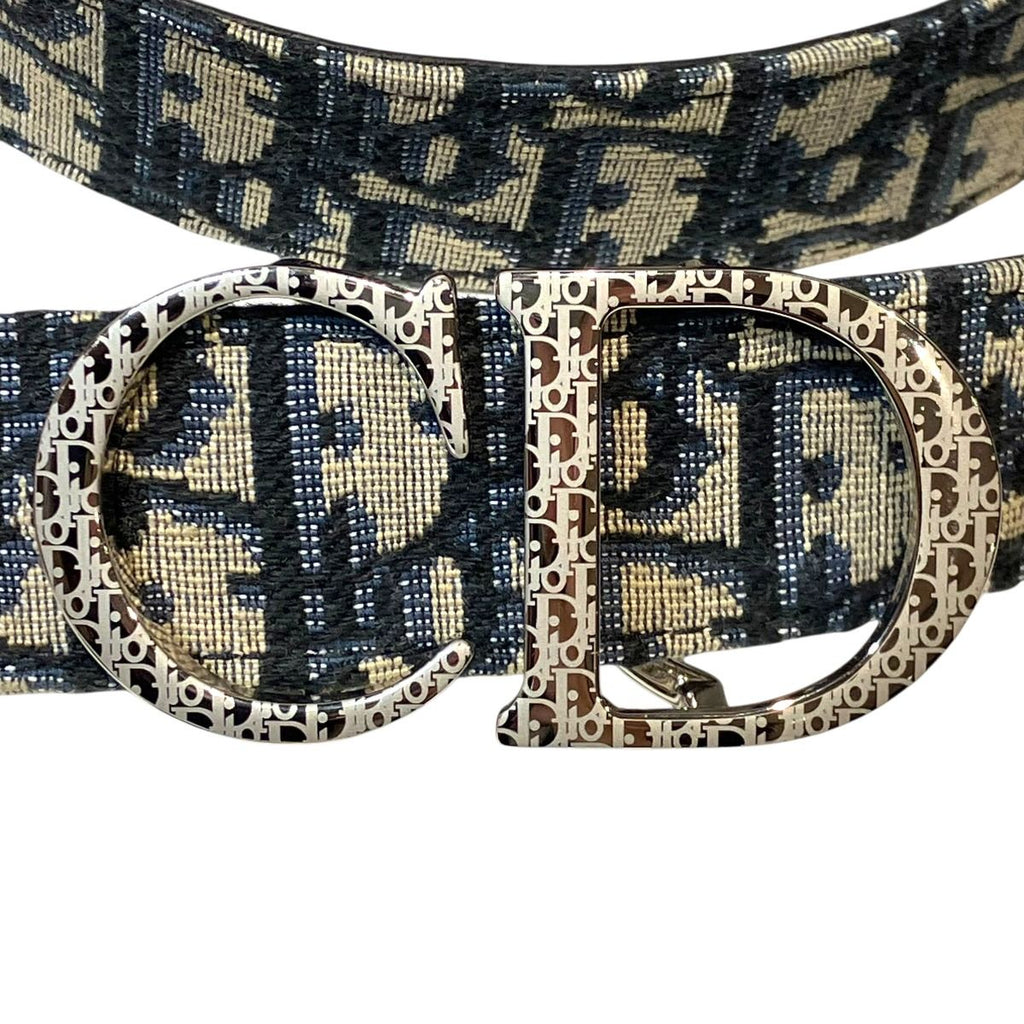 Dior Oplique Belt Jacquard Canvas Leather — view 5