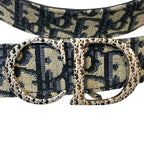 Dior Oplique Belt Jacquard Canvas Leather — view 5