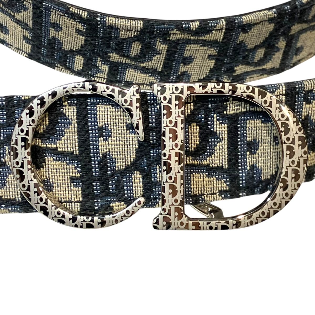 Dior Oplique Belt Jacquard Canvas Leather — view 5