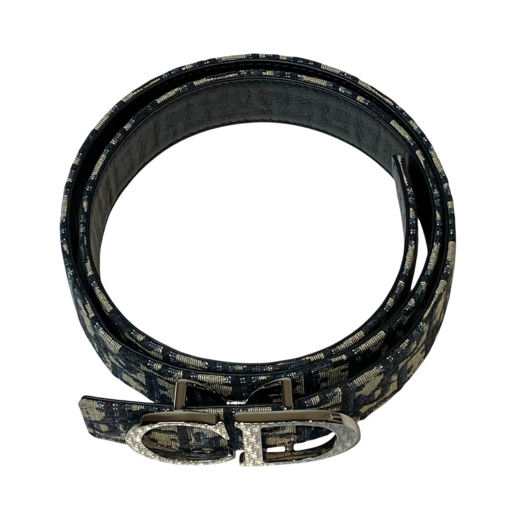Dior Oplique Belt Jacquard Canvas Leather — view 3