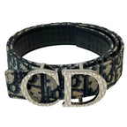 Dior Oplique Belt Jacquard Canvas Leather