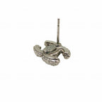 Chanel Earrings Rhinestone Silver — view 3