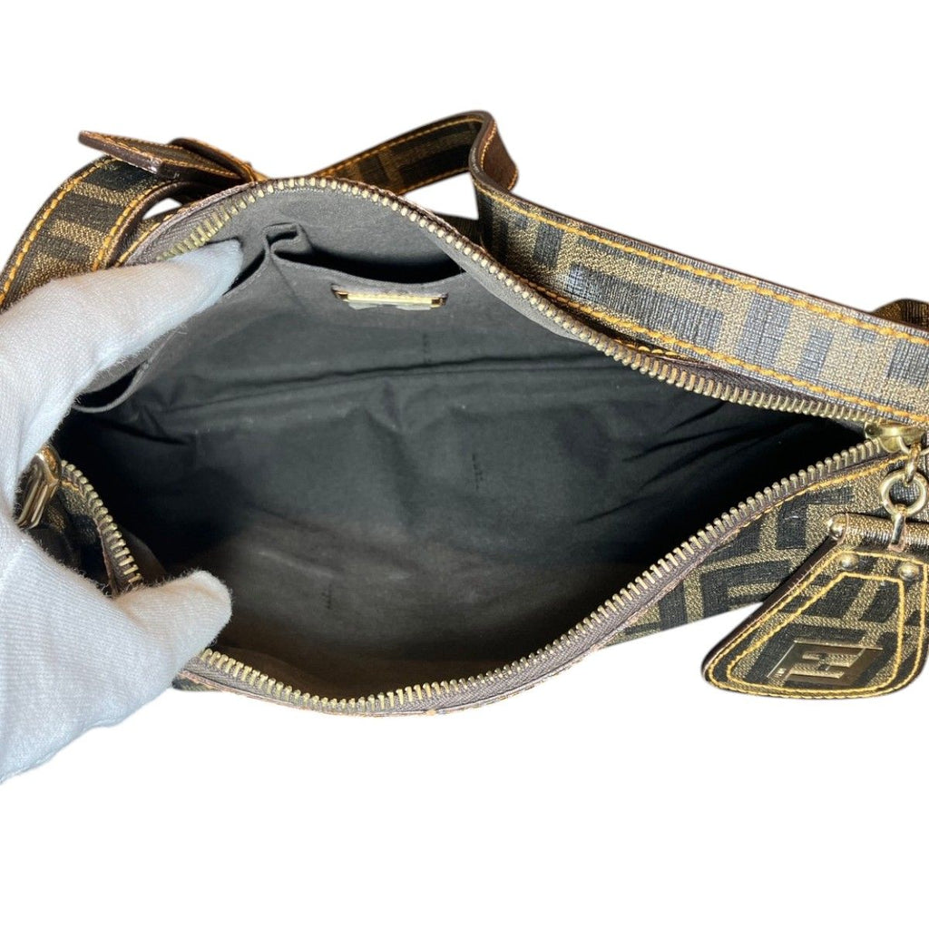 Fendi Zukka Zukki No Shoulder Bag Leather — view 6