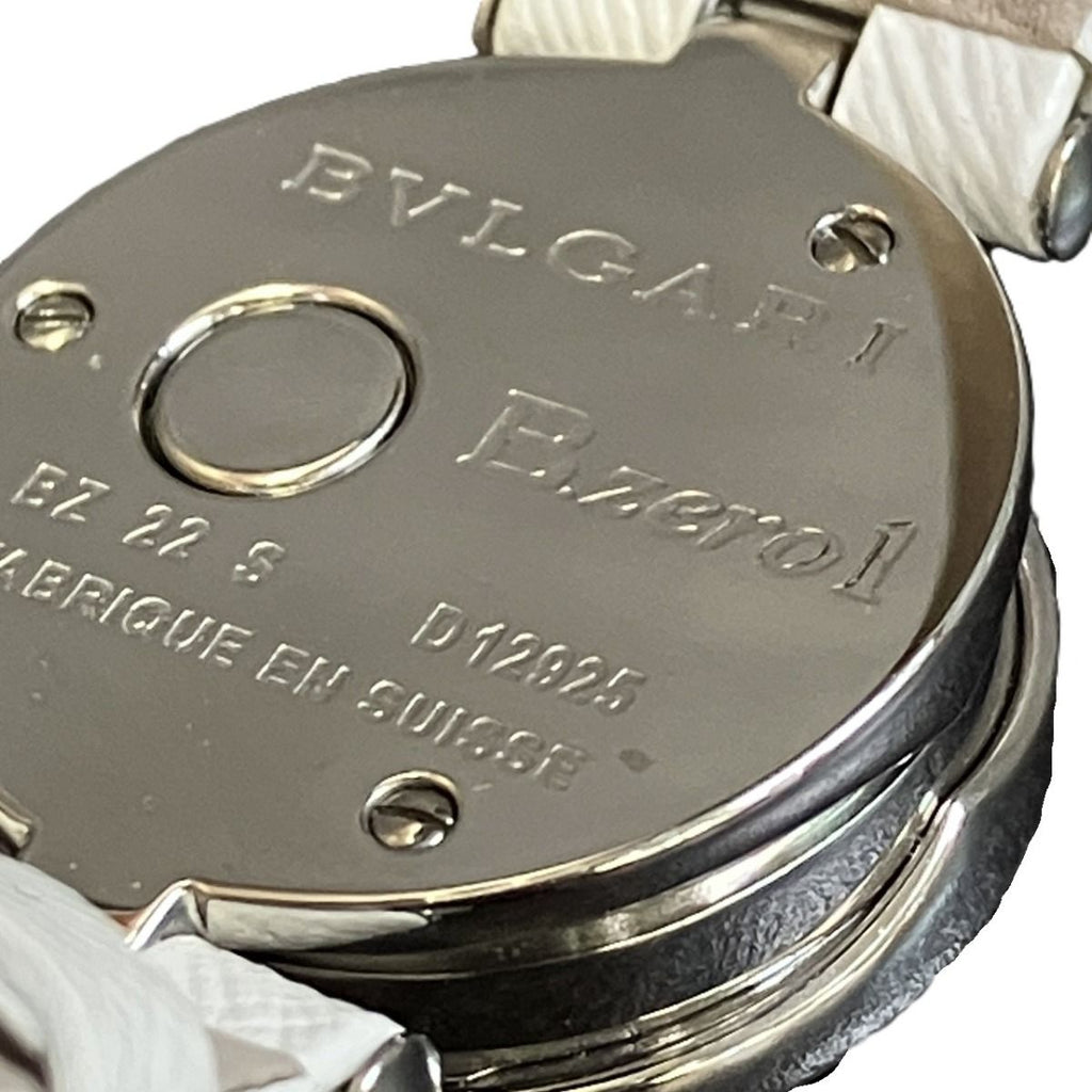 Bvlgari B-zero One Watch SS Leather Diamond Quartz Shell Dial — view 5