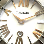 Tiffany & Co Atlas Watch SS Leather Quartz White Dial — view 4
