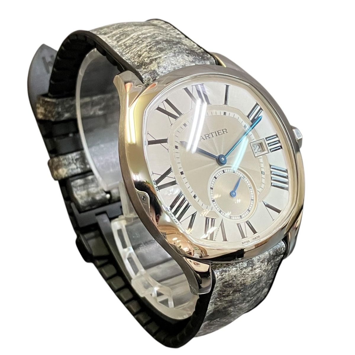 Cartier Drive de Cartier LM Watch SS Rubber Automatic Winding Silver Dial — view 3