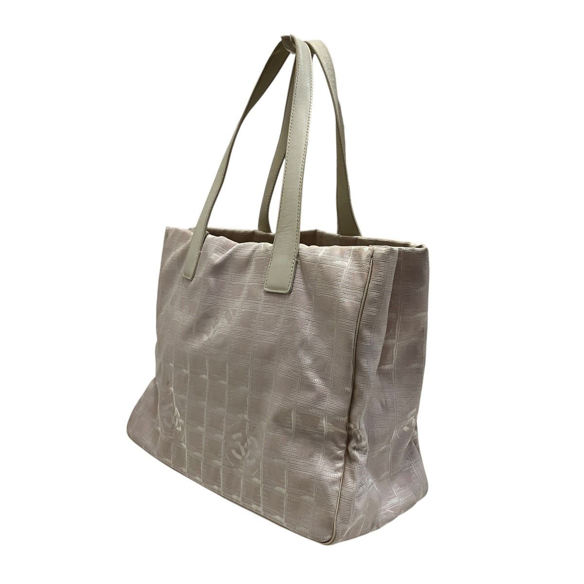 Chanel Tote MM New Travel Line Canvas Leather — view 9