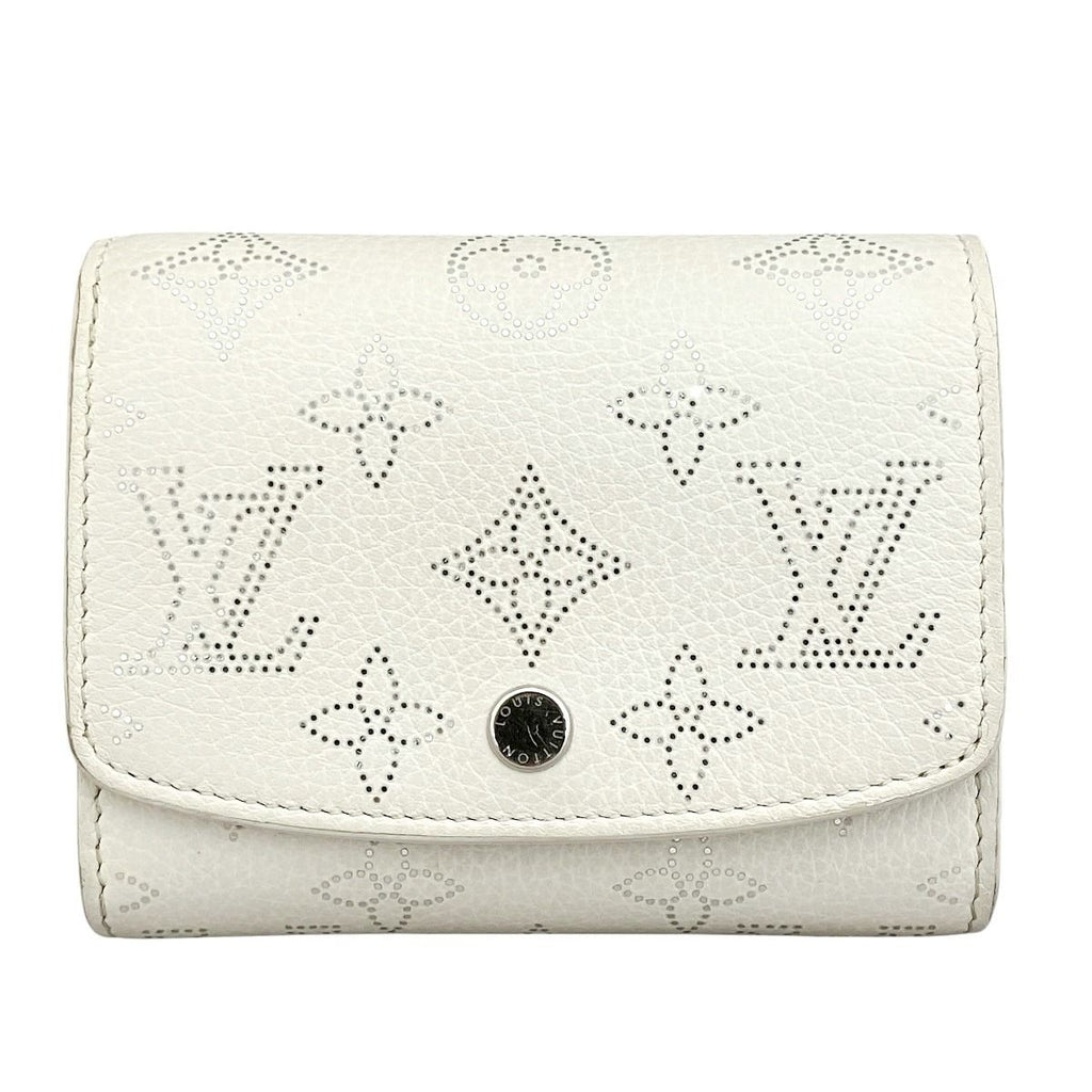 Louis Vuitton Portefeuille Iris Compact Mahina Bifold Wallet Leather