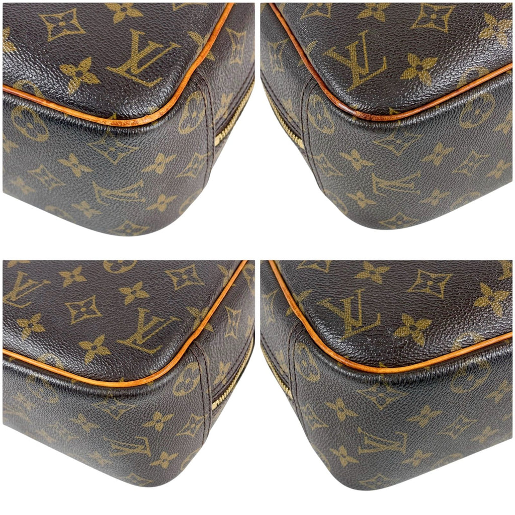 Louis Vuitton Tourville Top Handle Bag Handbag Brown Monogram Lambskin — view 6
