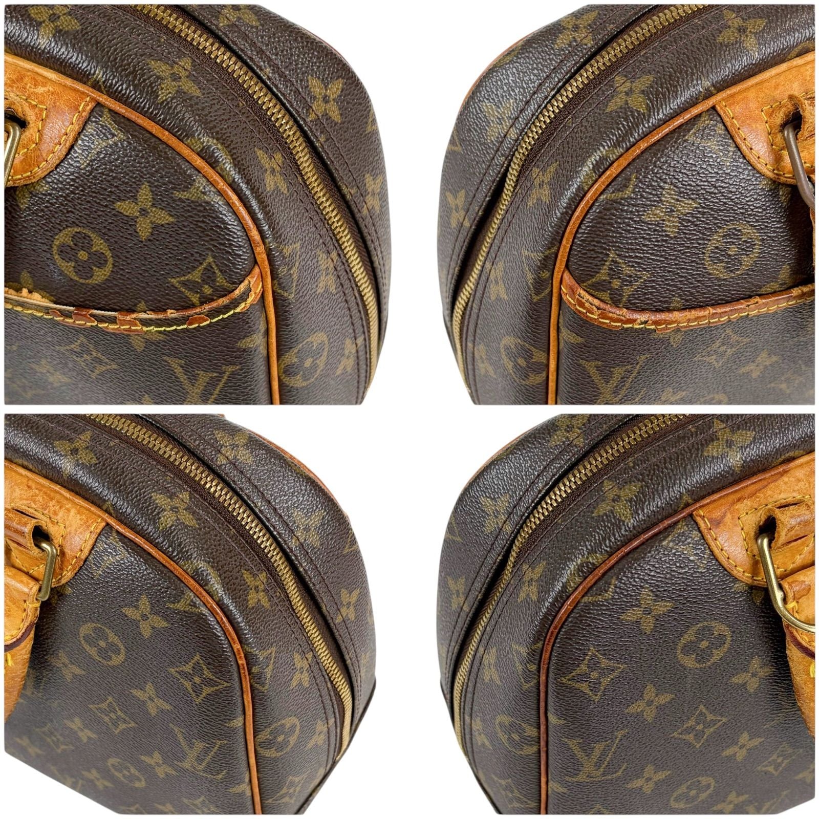 Louis Vuitton Tourville Top Handle Bag Handbag Brown Monogram Lambskin — view 5