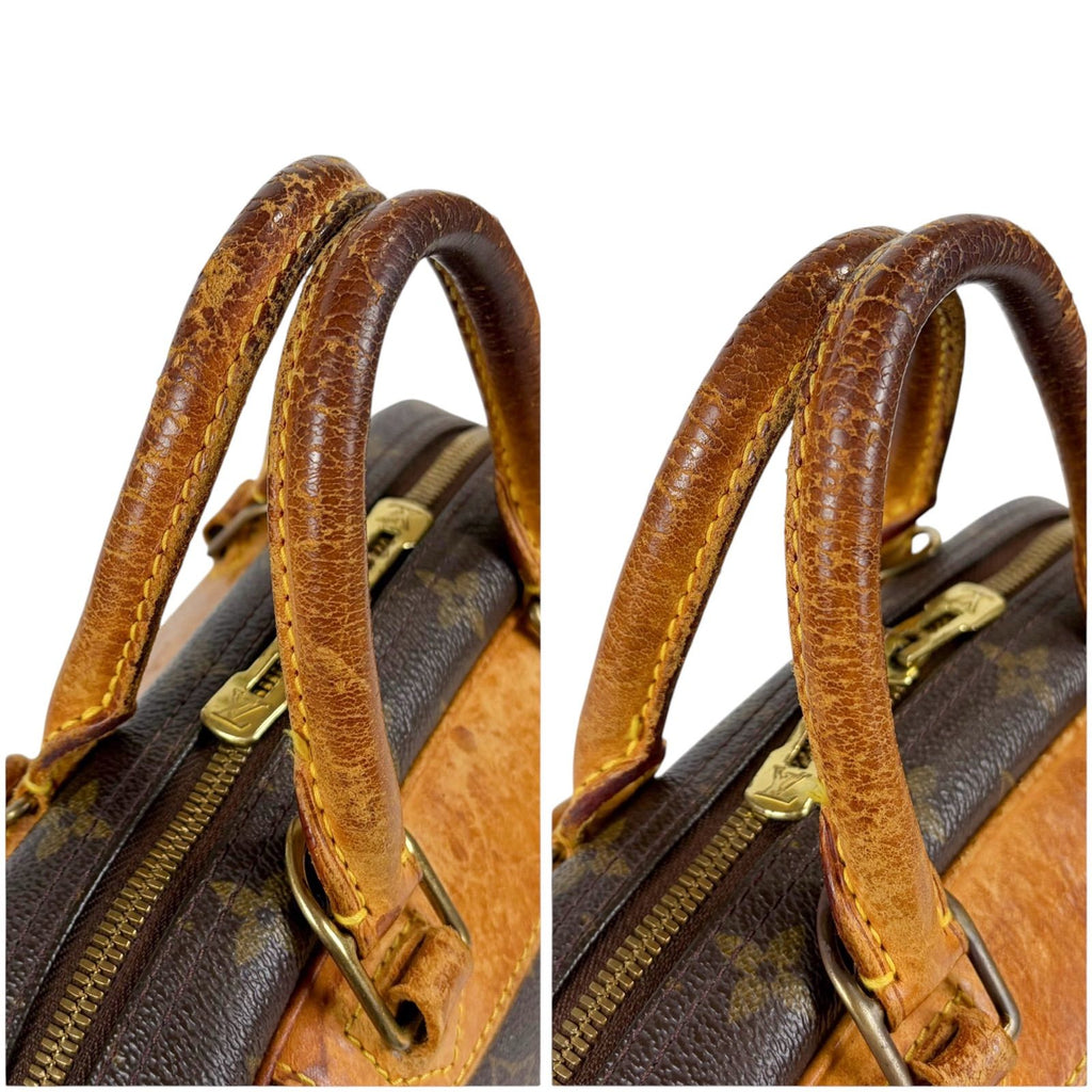 Louis Vuitton Tourville Top Handle Bag Handbag Brown Monogram Lambskin — view 8