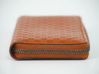 Gucci Micro Guccissima Leather Zip Around Wallet Orange — view 4