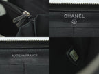 Chanel CC Logo Quilted Round Zip Wallet Patent Leather Black — view 9