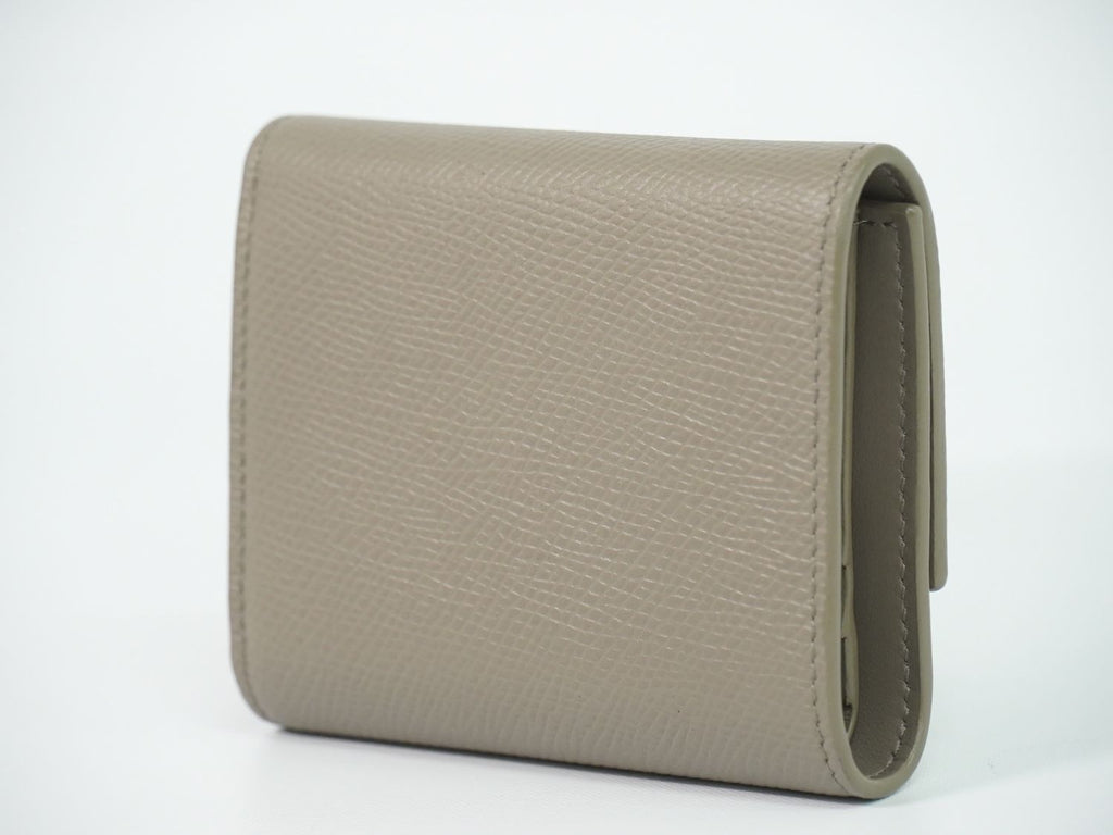 Celine Small Trifold Wallet Compact Leather Gray — view 2