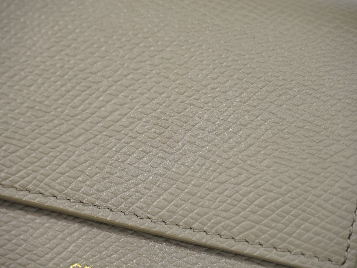 Celine Small Trifold Wallet Compact Leather Gray — view 6