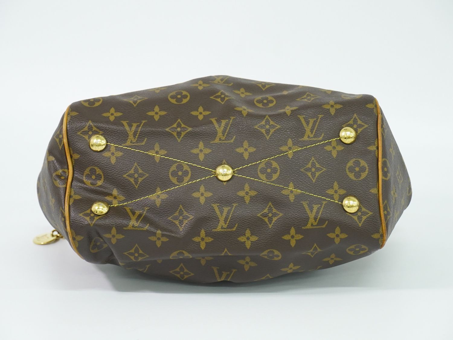 Louis Vuitton LV Tivoli PM Monogram Handbag Brown — view 3
