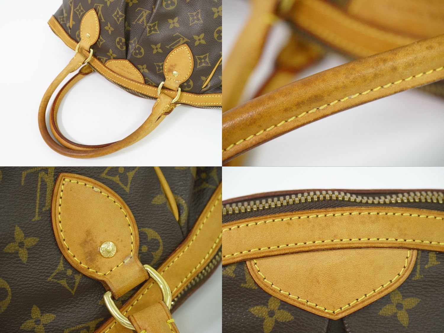Louis Vuitton LV Tivoli PM Monogram Handbag Brown — view 6