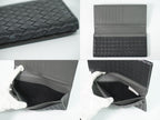 Bottega Veneta Intrecciato Wallet Billfold Leather Black — view 8