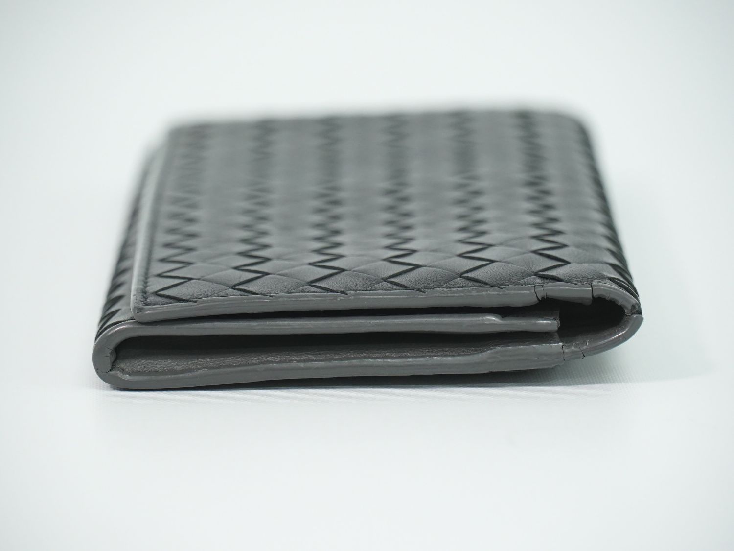Bottega Veneta Intrecciato Wallet Billfold Leather Black — view 4