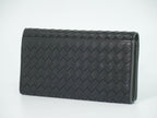 Bottega Veneta Intrecciato Wallet Billfold Leather Black — view 2