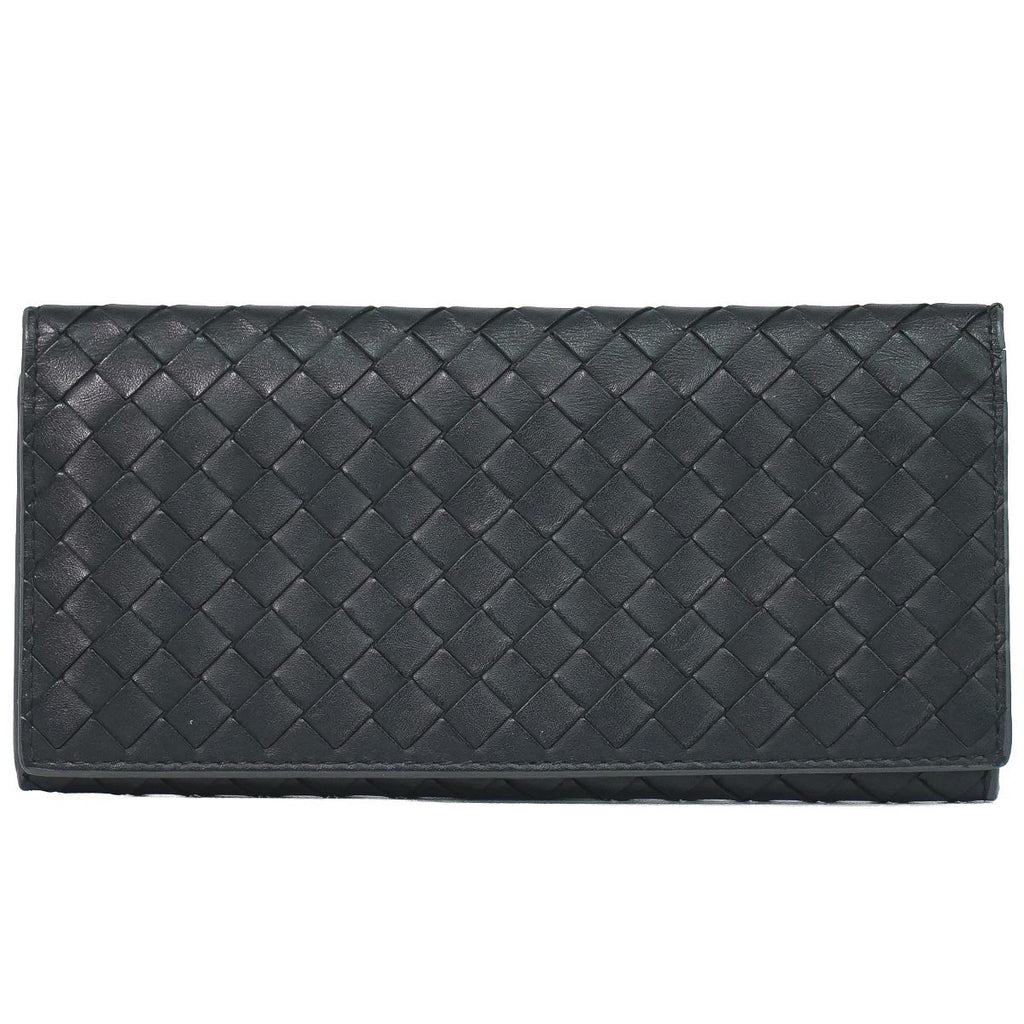Bottega Veneta Intrecciato Wallet Billfold Leather Black
