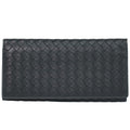 Bottega Veneta Intrecciato Wallet Billfold Leather Black