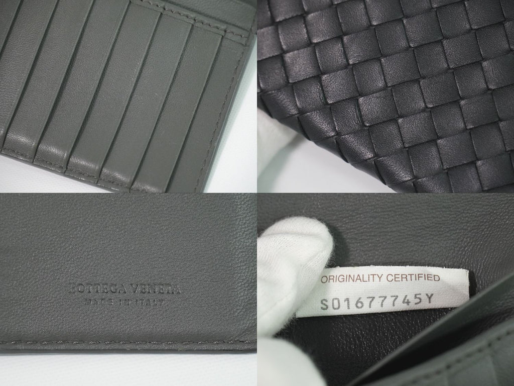 Bottega Veneta Intrecciato Wallet Billfold Leather Black — view 9