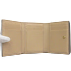 Fendi Zucca Pattern Floral Trifold Wallet Brown — view 6