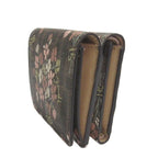 Fendi Zucca Pattern Floral Trifold Wallet Brown — view 2