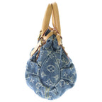 Louis Vuitton Monogram Denim Pleaty Handbag Blue — view 3