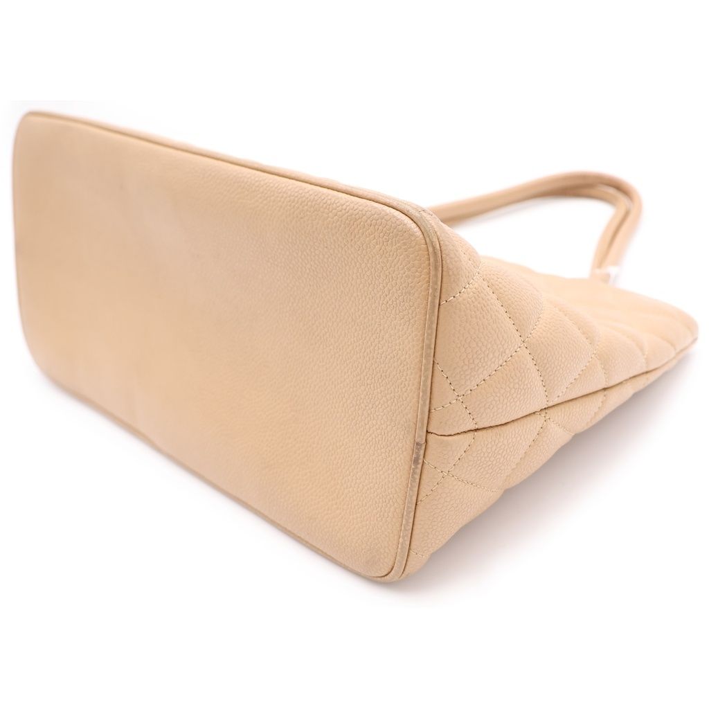 Chanel Reissue Tote Beige Caviar Leather Gold — view 6