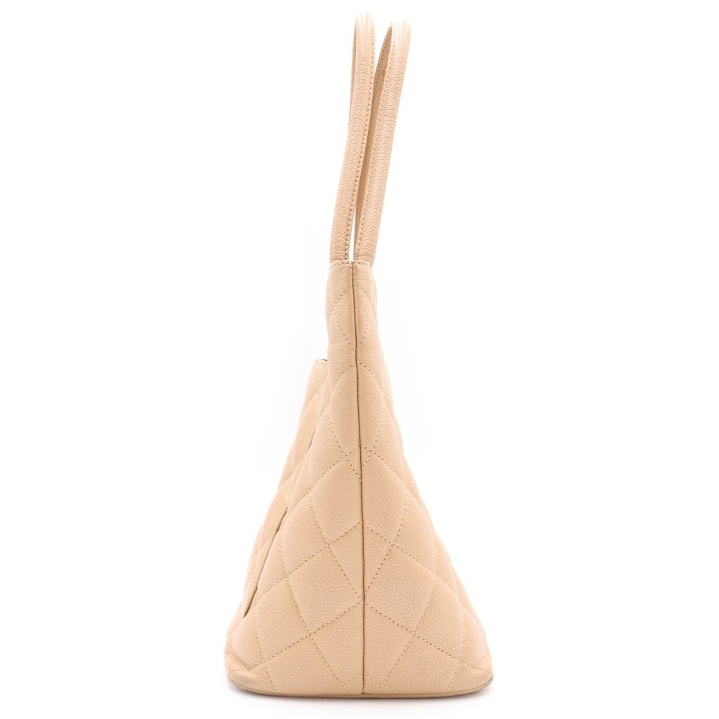 Chanel Reissue Tote Beige Caviar Leather Gold — view 3