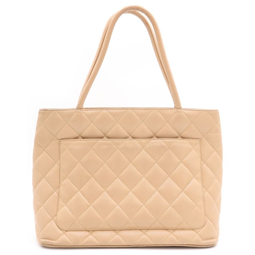 Chanel Reissue Tote Beige Caviar Leather Gold — view 2