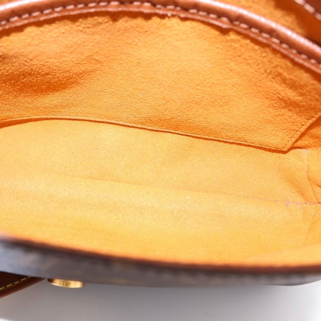 Louis Vuitton Monogram Musette Tango Shoulder Bag Brown Leather Gold — view 5