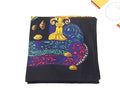Hermes L'atlantide Atlantis Carre 90 Silk Scarf Black Multicolor