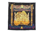 Hermes L'atlantide Atlantis Carre 90 Silk Scarf Black Multicolor — view 2