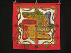 Hermes Unopened Carre 90 Silk 100% Scarf Shawl Red Multicolor — view 2