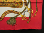 Hermes Unopened Carre 90 Silk 100% Scarf Shawl Red Multicolor — view 4