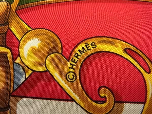 Hermes Unopened Carre 90 Silk 100% Scarf Shawl Red Multicolor — view 5