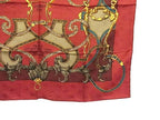 Hermes L'instrvction du Roy Teio Gaku: Carre 100% Scarf Bordeaux Multicolor — view 4