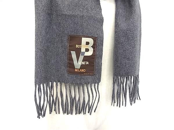 Bottega Veneta Cashmere Fringe Scarf Shawl Gray — view 3