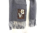 Bottega Veneta Cashmere Fringe Scarf Shawl Gray — view 3