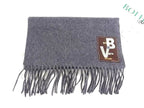 Bottega Veneta Cashmere Fringe Scarf Shawl Gray