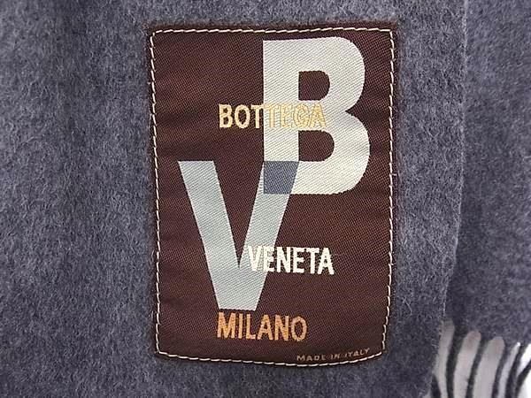 Bottega Veneta Cashmere Fringe Scarf Shawl Gray — view 4