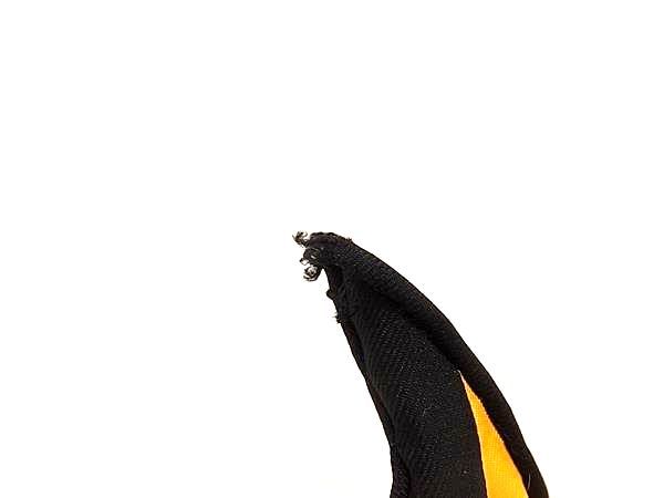 Hermes Tout en Carre Everything Is in Pointe Silk Triangular Scarf Yellow Black — view 7