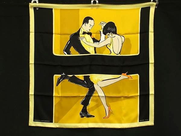 Hermes Swinging Saint Germain Carre 70 Silk 100% Scarf Yellow — view 2