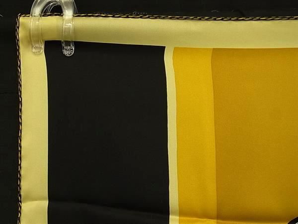 Hermes Swinging Saint Germain Carre 70 Silk 100% Scarf Yellow — view 3